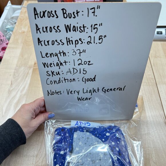 Boden Talia Lapis Blue Floral Star Print Dress With Tie Waist Womens UK 10P US 6 - Picture 11 of 12